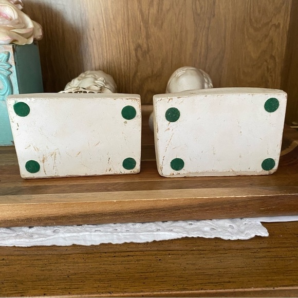 Vintage Chalkware bookends boy OR girl 10 inches tall sold separately - Picture 3 of 5